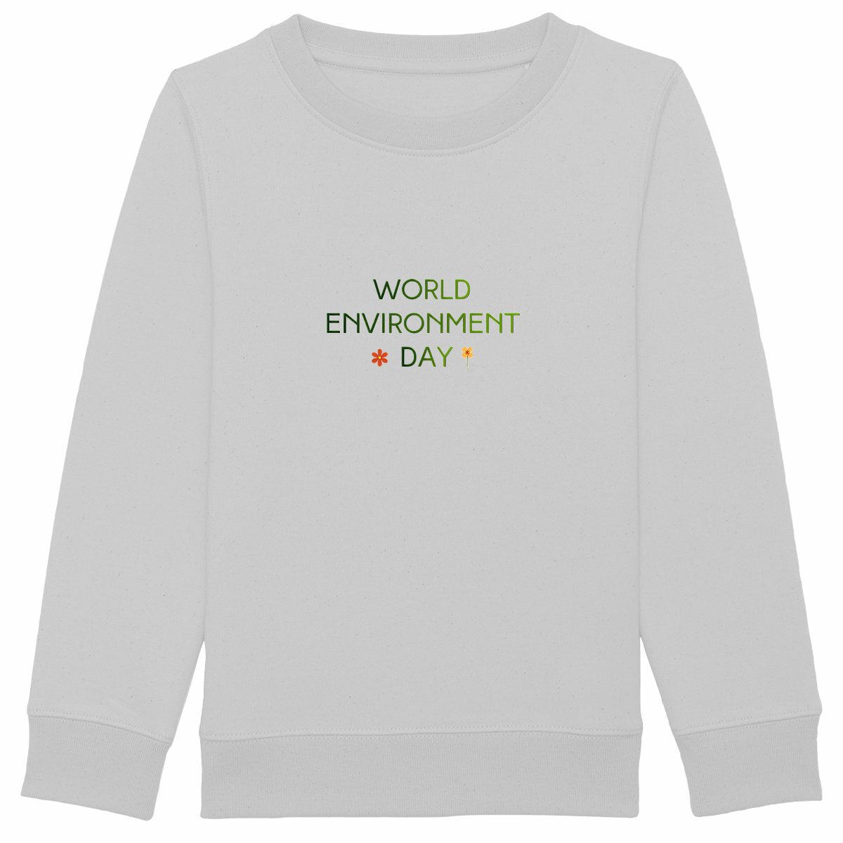 Sweat-shirt Epais Enfant : Célébrez la Journée Mondiale de l'Environnement - face_gris