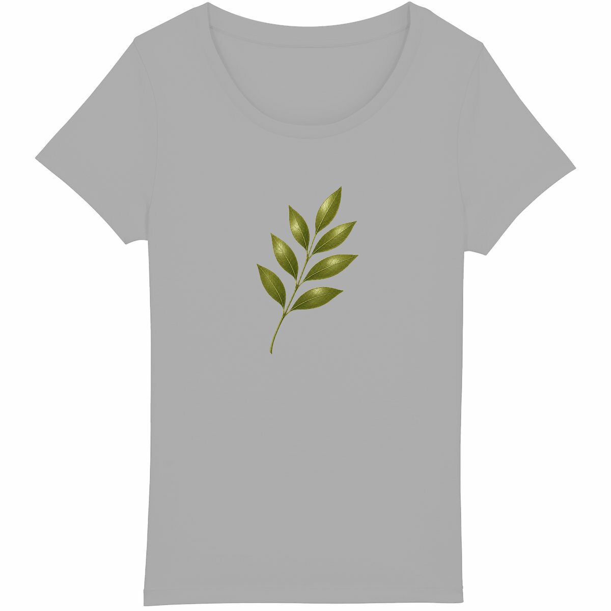 T-shirt Femme Léger - Élégance et Fragilité de la Nature - face_gris
