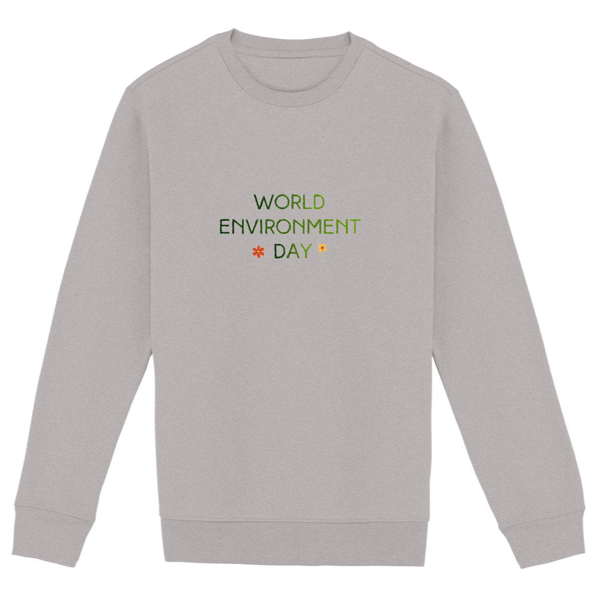 Sweat-shirt Epais Unisexe - Célébrez la Journée Mondiale de l'Environnement - face_gris