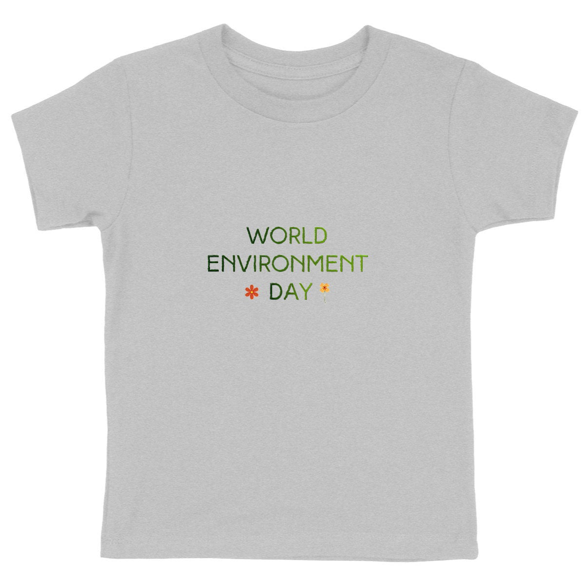 T-shirt Enfant Epais - Célébrez la Journée de l'Environnement - face_gris