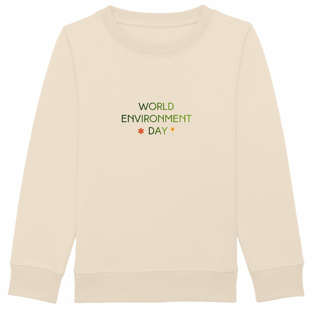 Sweat-shirt Epais Enfant - Célébrez la Journée Mondiale de l'Environnement - face_ivoire