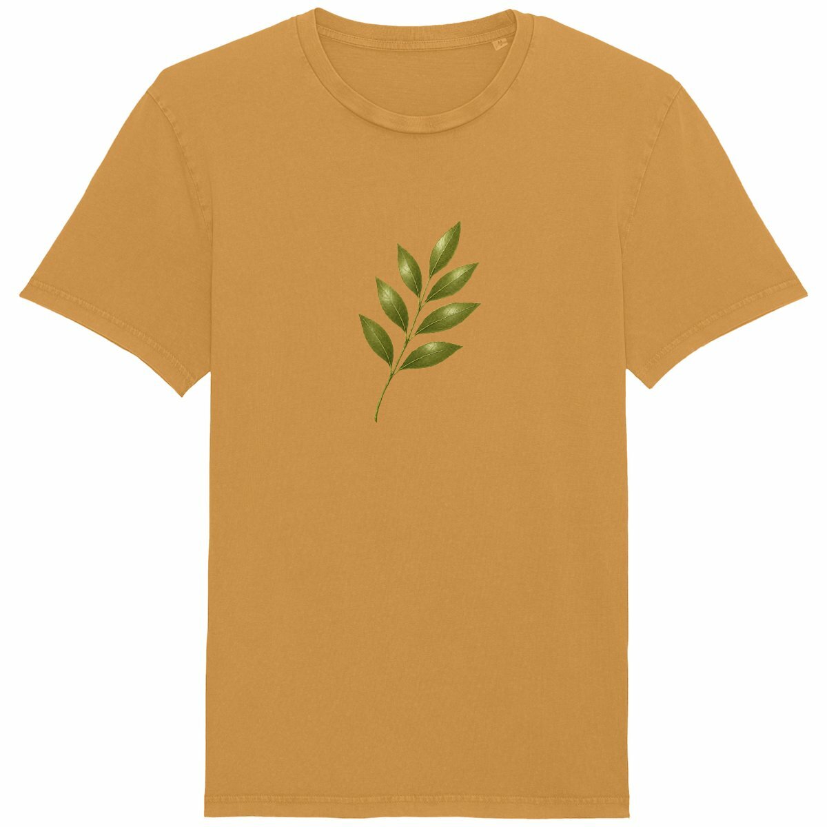 T-shirt Unisexe Vintage : Éloge à la Fragilité de la Nature - face_jaune