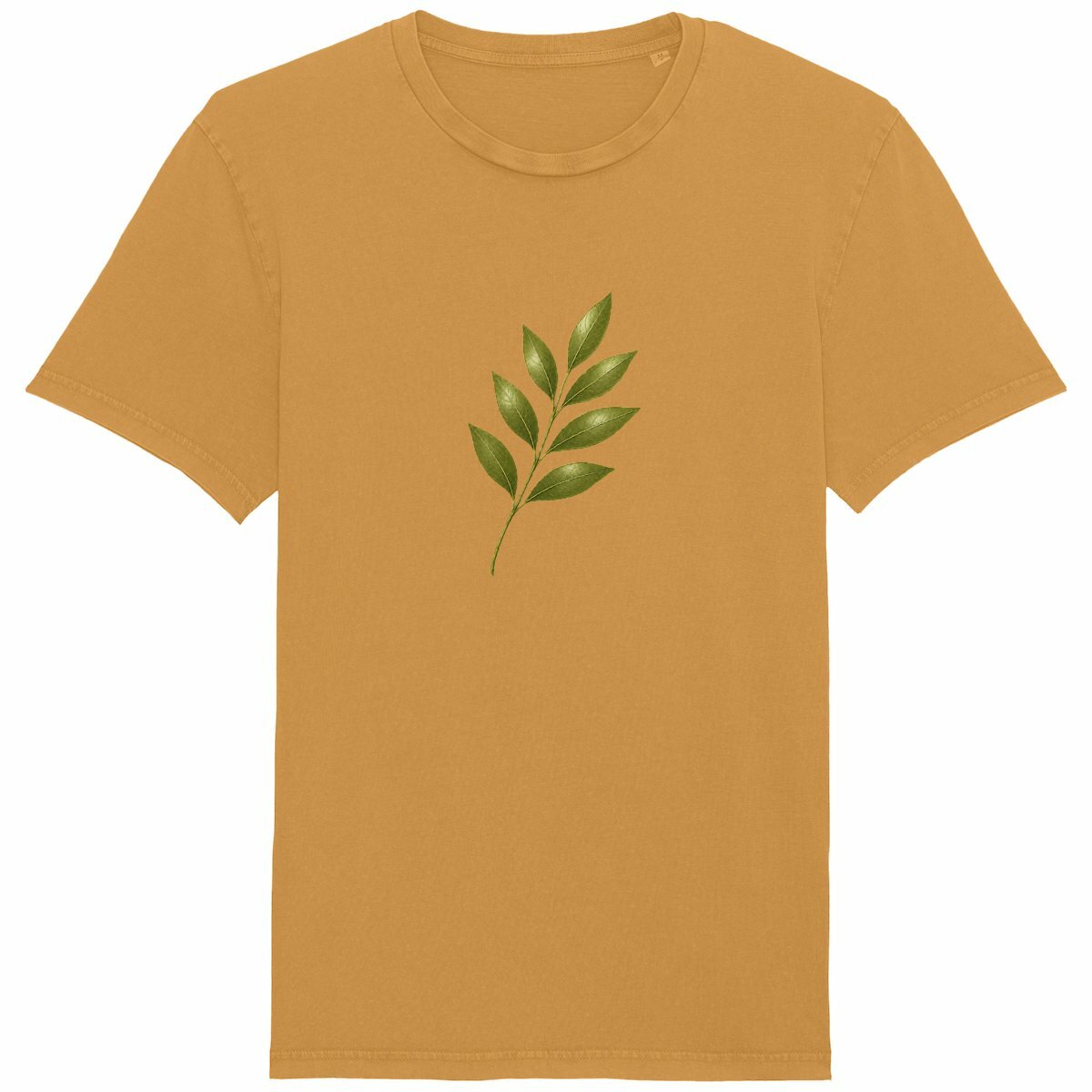 T-shirt Unisexe Vintage - Célébrez la Fragilité de la Nature - face_jaune