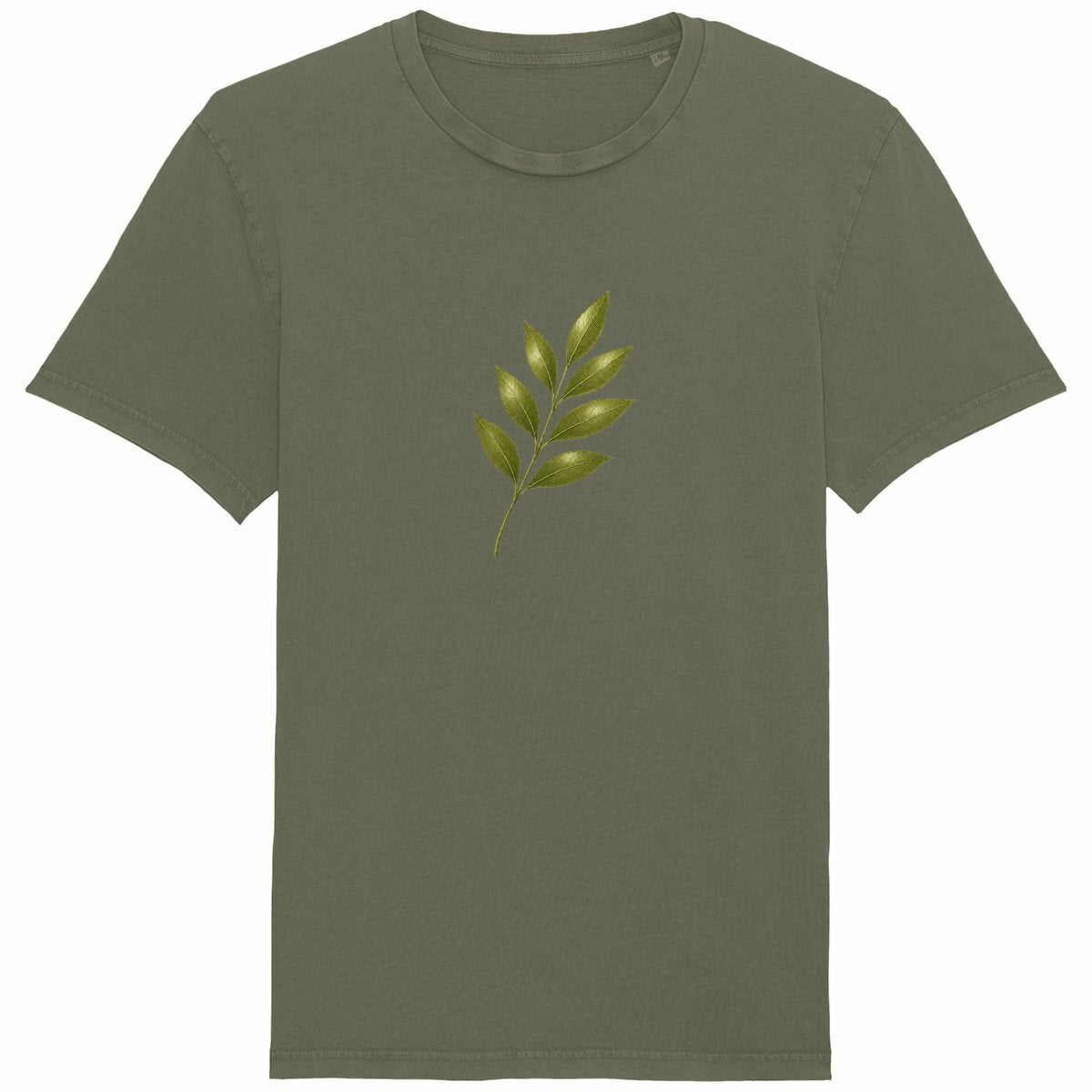 T-shirt Unisexe Vintage : Éloge à la Fragilité de la Nature - face_kaki