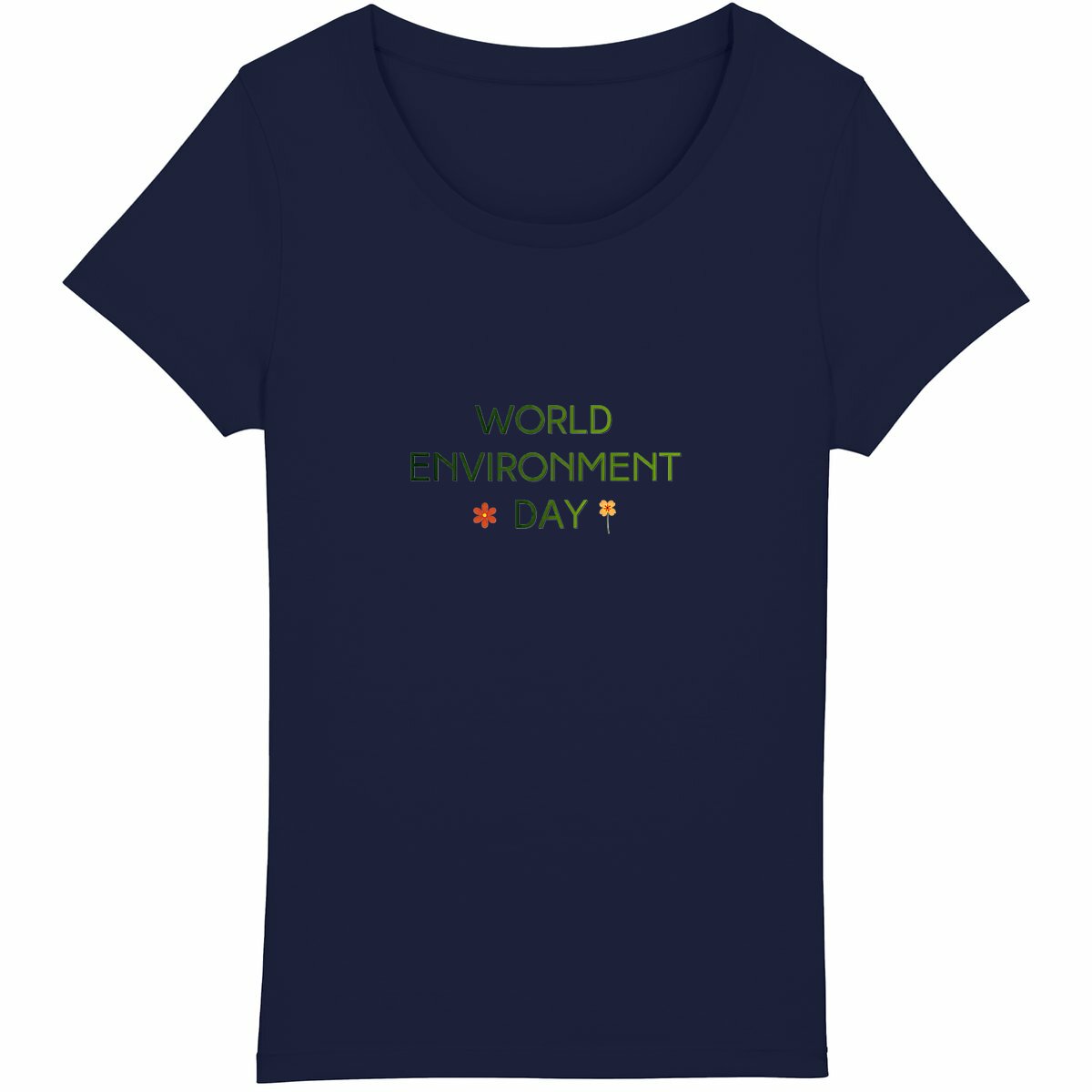 T-shirt Femme Léger : Célébrez la Journée Mondiale de l'Environnement - face_marine