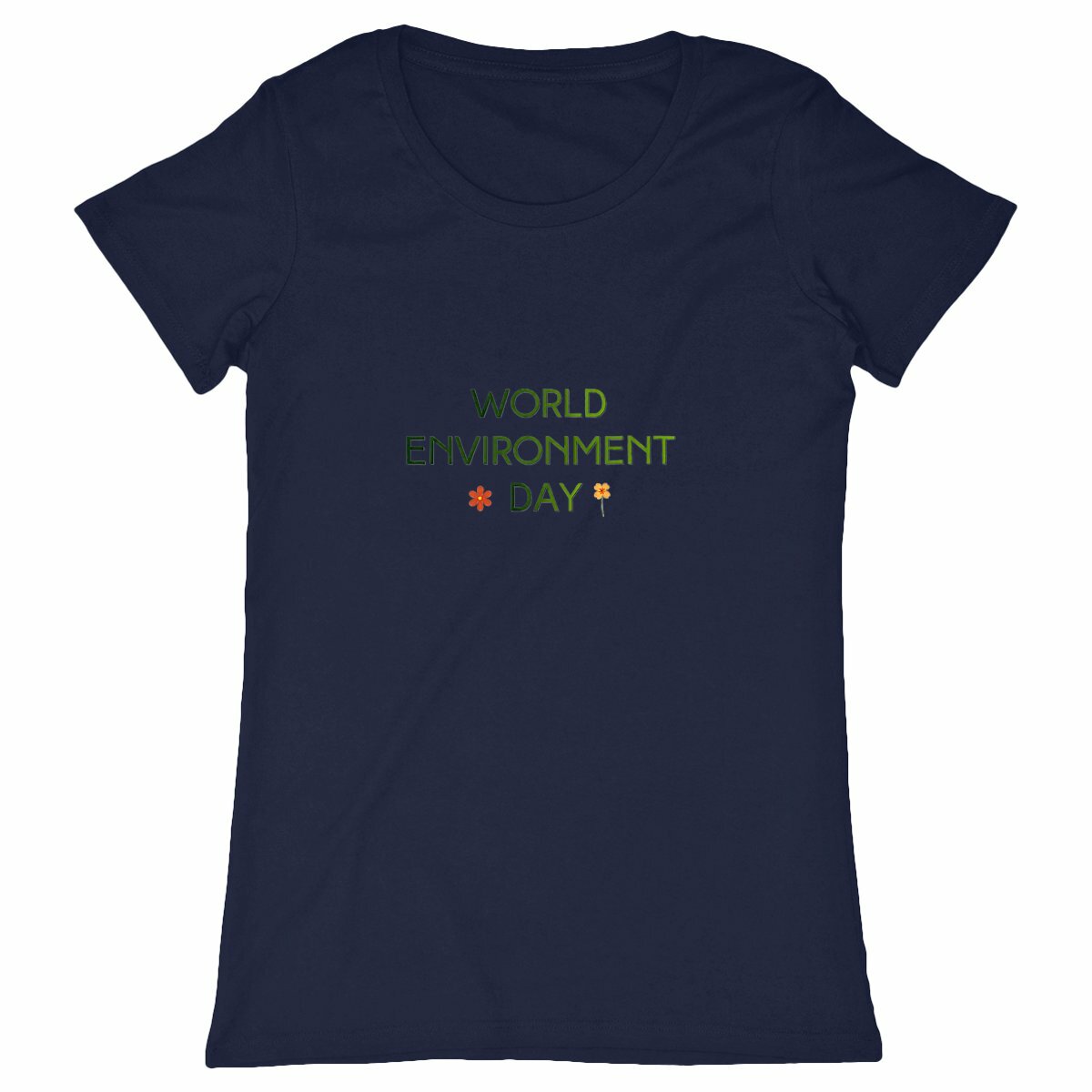 T-shirt Femme Classique : Célébrez la Journée Mondiale de l'Environnement - face_marine