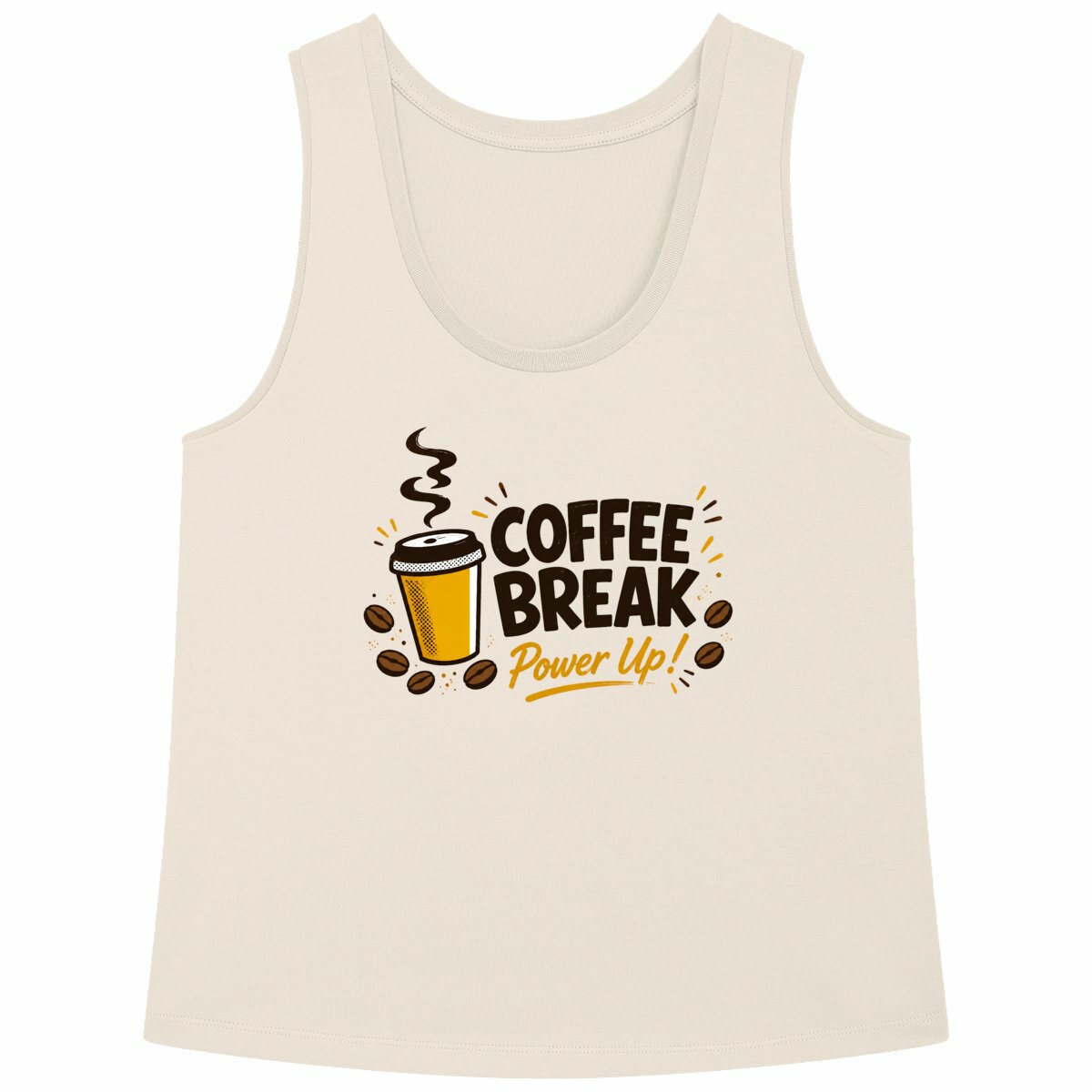 Débardeur Femme ample - pause café - face_naturel