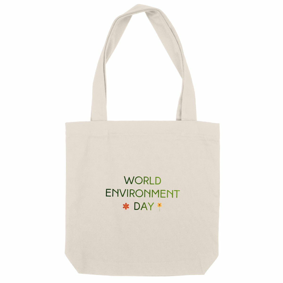 Totebag épais : Célébrez la Journée mondiale de l'environnement - face_naturel