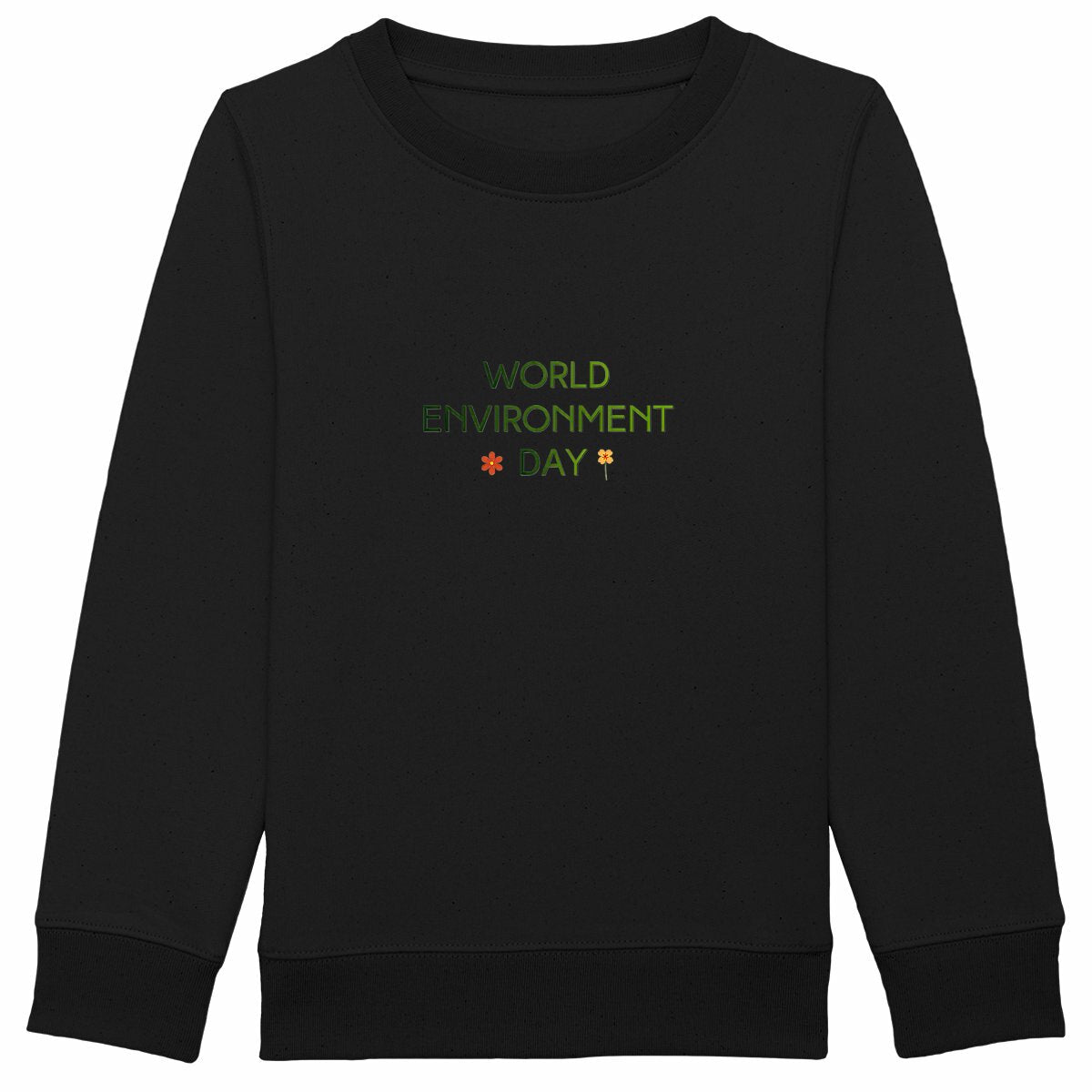 Sweat-shirt Epais Enfant : Célébrez la Journée Mondiale de l'Environnement - face_noir