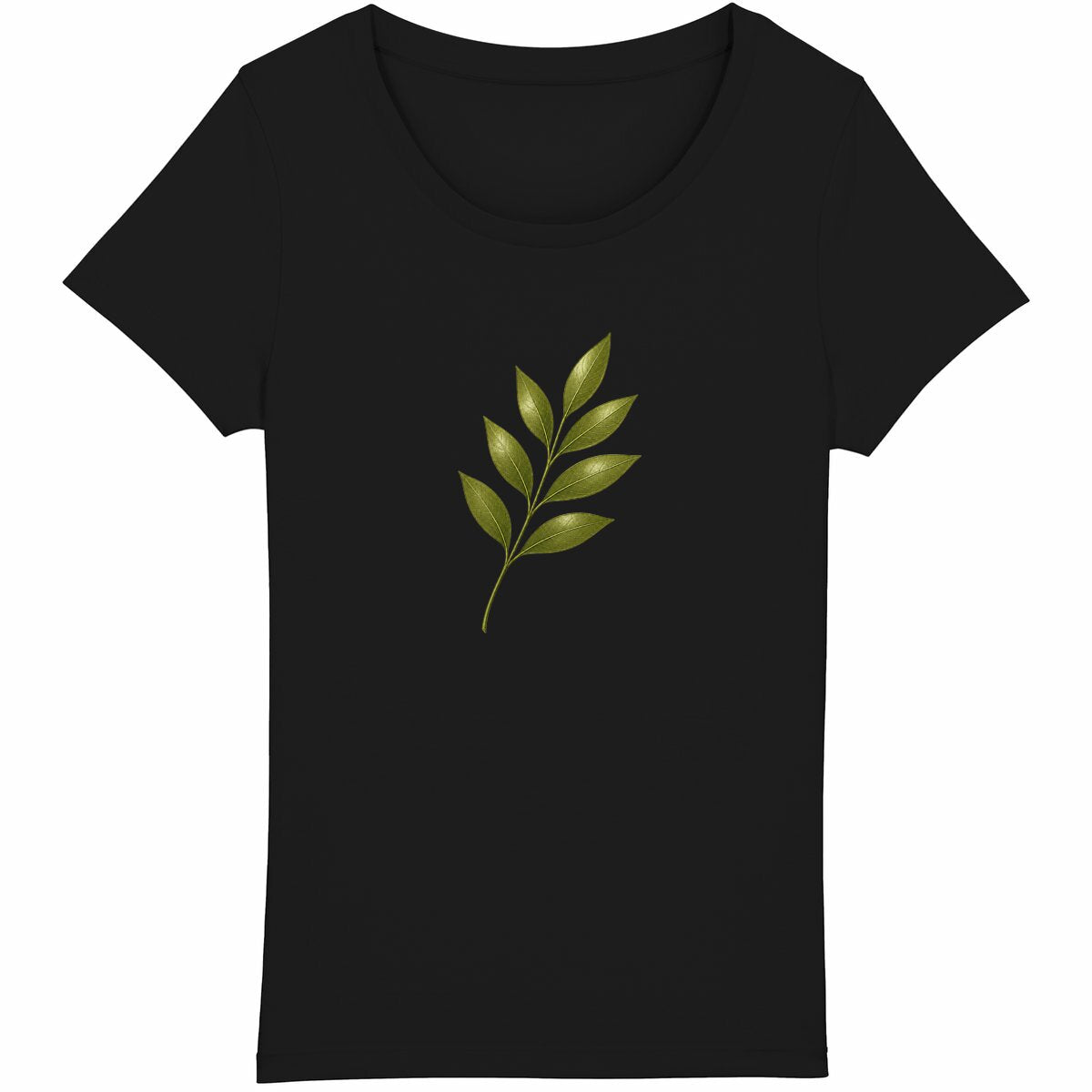 T-shirt Femme Léger - Élégance et Fragilité de la Nature - face_noir