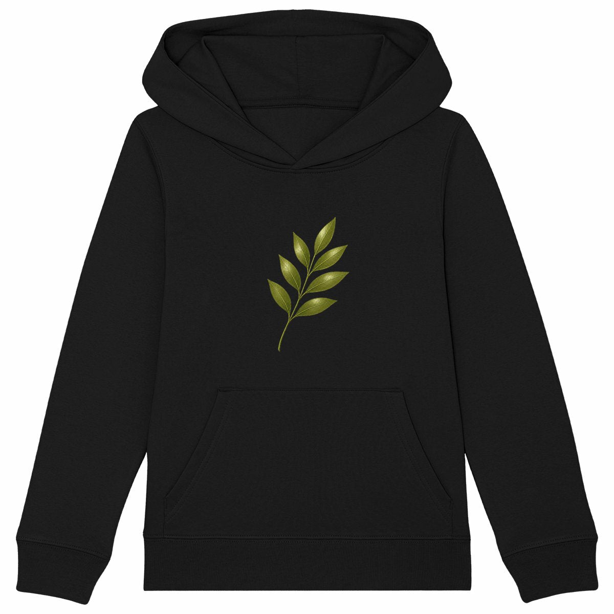 Sweat à capuche Epais Enfant - Nature Fragile en Couleurs - face_noir