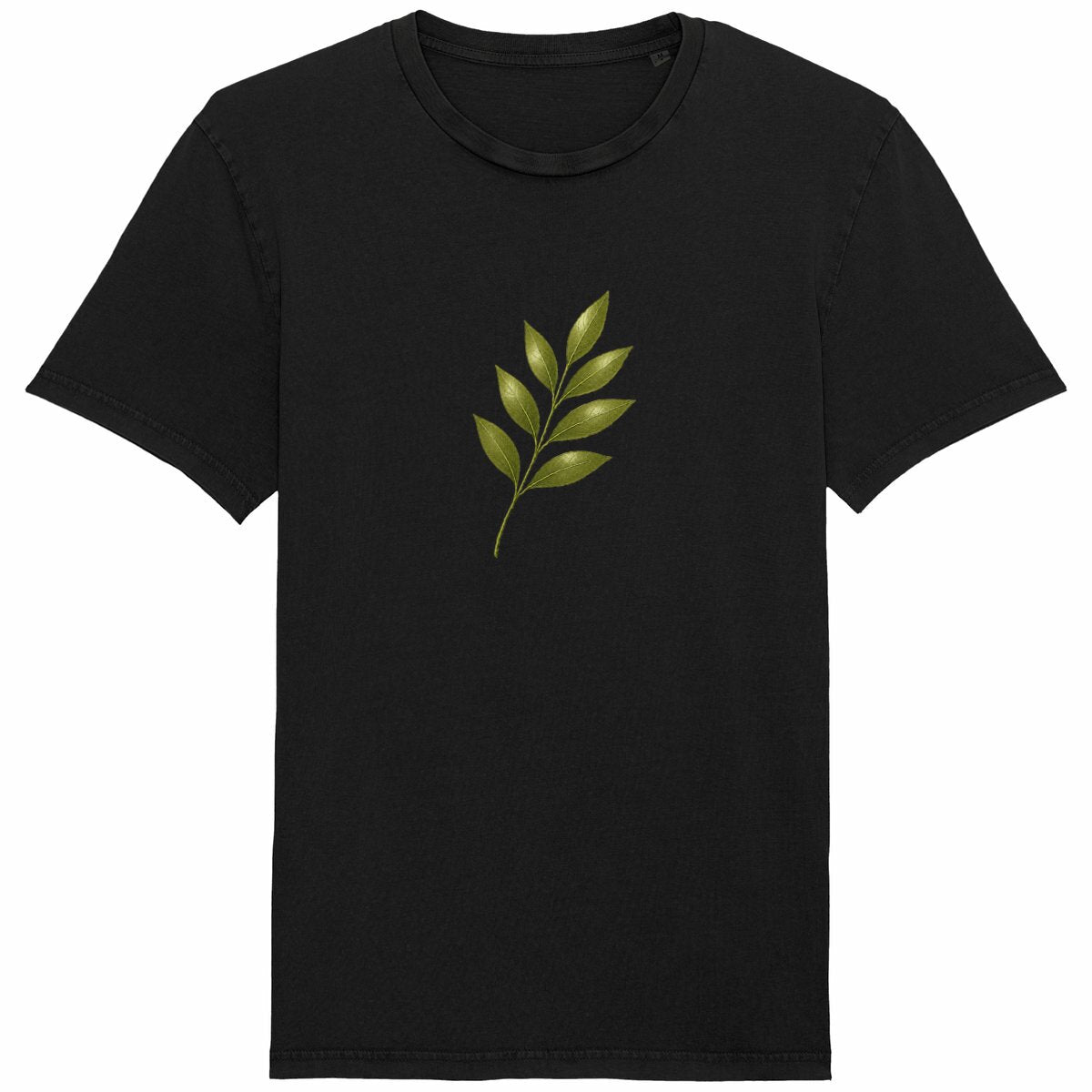 T-shirt Unisexe Vintage : Éloge à la Fragilité de la Nature - face_noir