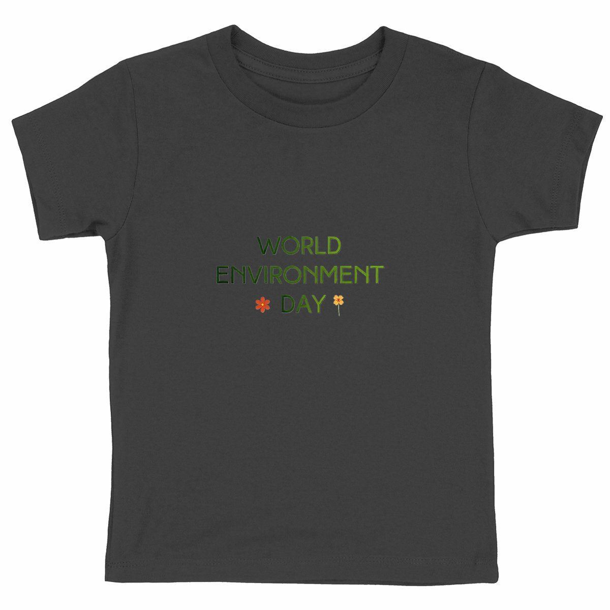 T-shirt Enfant Epais - Célébrez la Journée de l'Environnement - face_noir