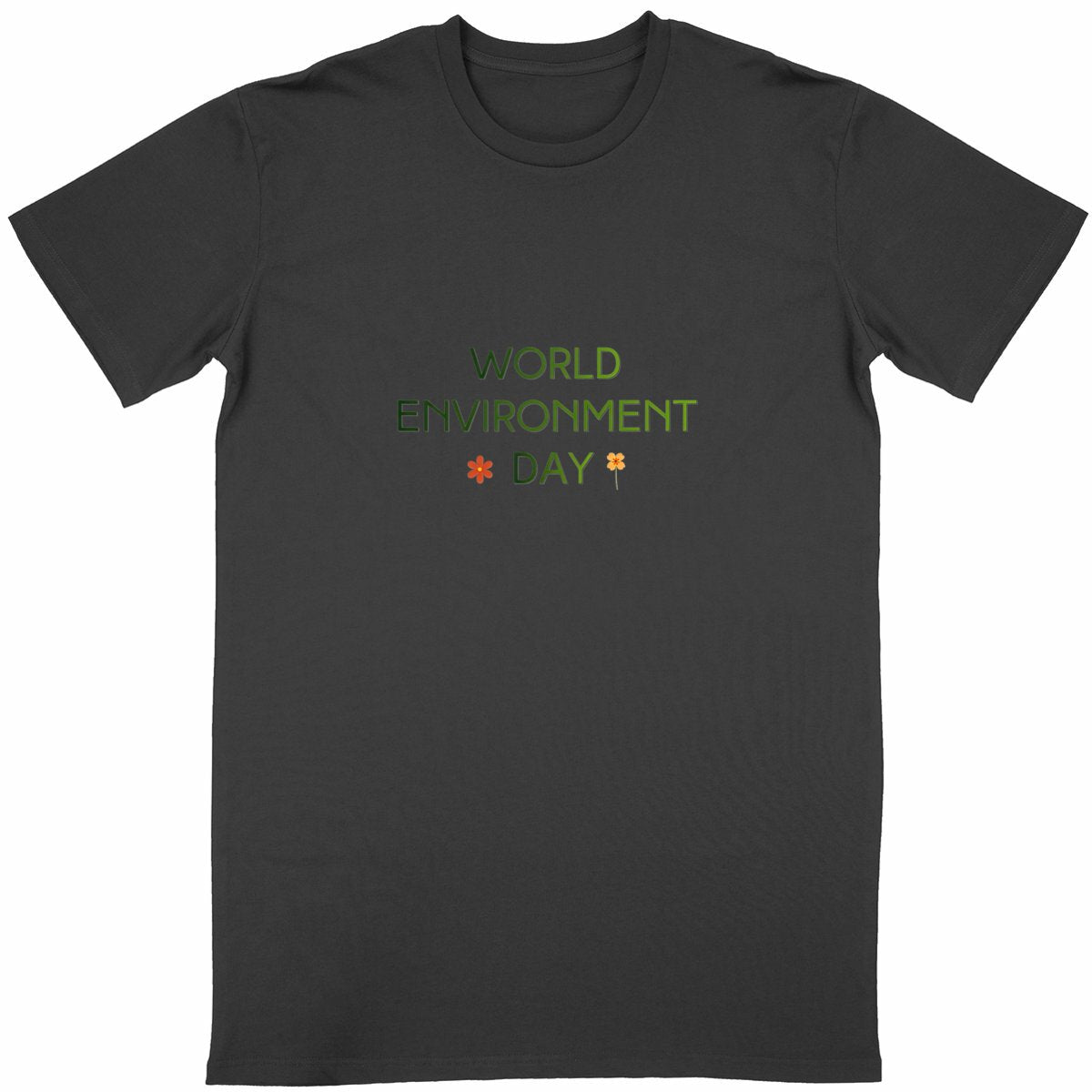 T-shirt Unisexe Classique : Célébrez la Journée Mondiale de l'Environnement - face_noir
