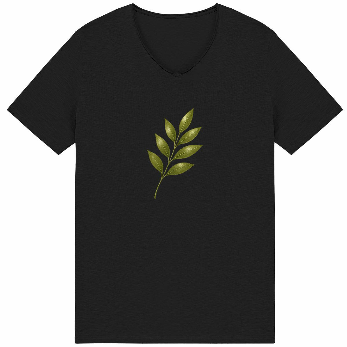 T-shirt Homme Slub - La Fragilité de la Nature à Porter - face_noir