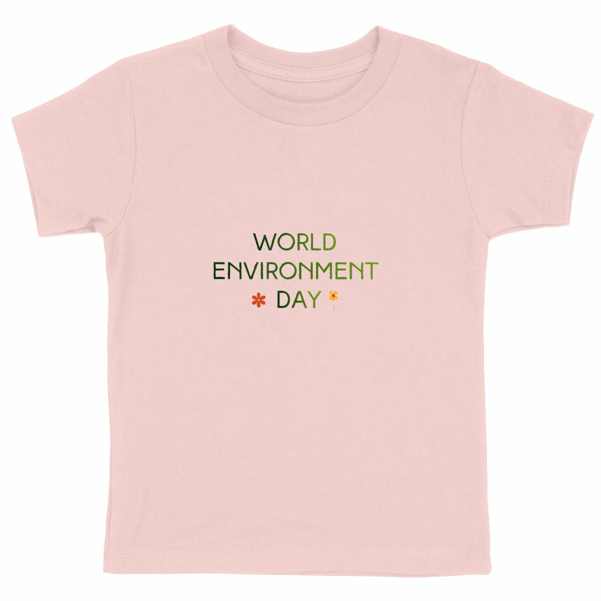 T-shirt Enfant Epais - Célébrez la Journée de l'Environnement - face_rose