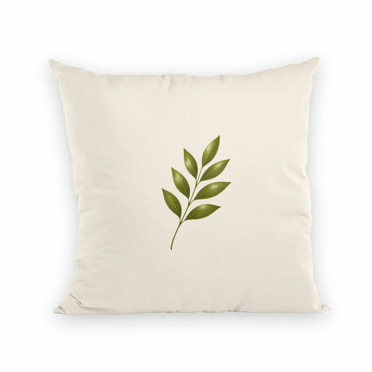 Coussin Naturel : Élégance de la Fragilité Verte - recto_naturel