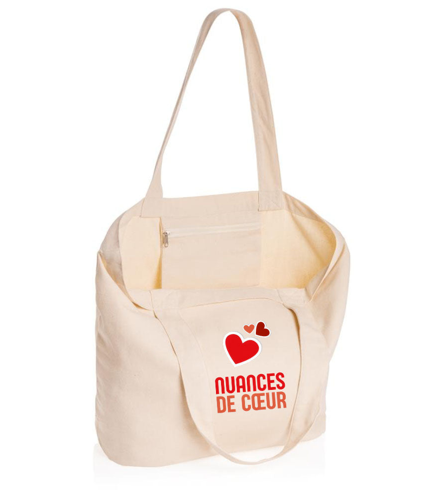Shopping bag - Nuances de coeurs rouges pour un style unique
