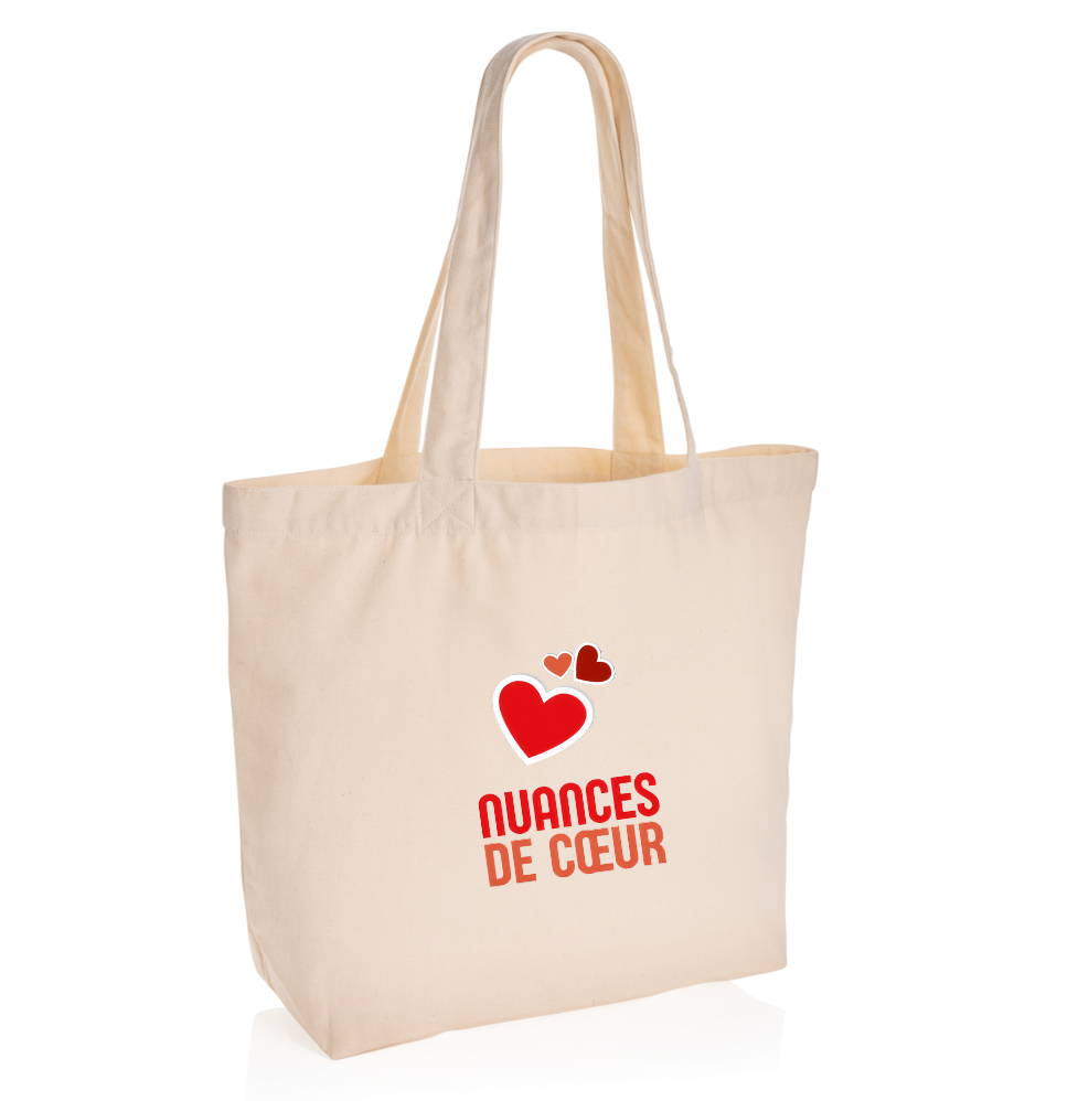 Shopping bag - Nuances de coeurs rouges pour un style unique